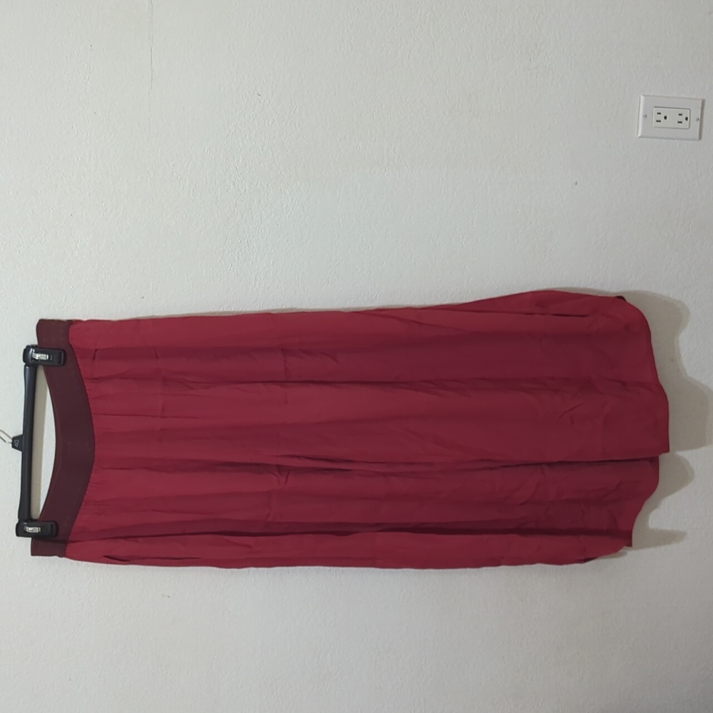Elegant Burgundy Wide Leg Pants